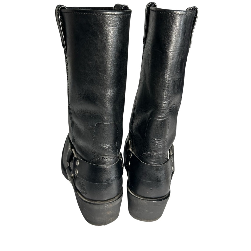 Harley-Davidson Black Leather Combat Boots - Picture 12 of 15